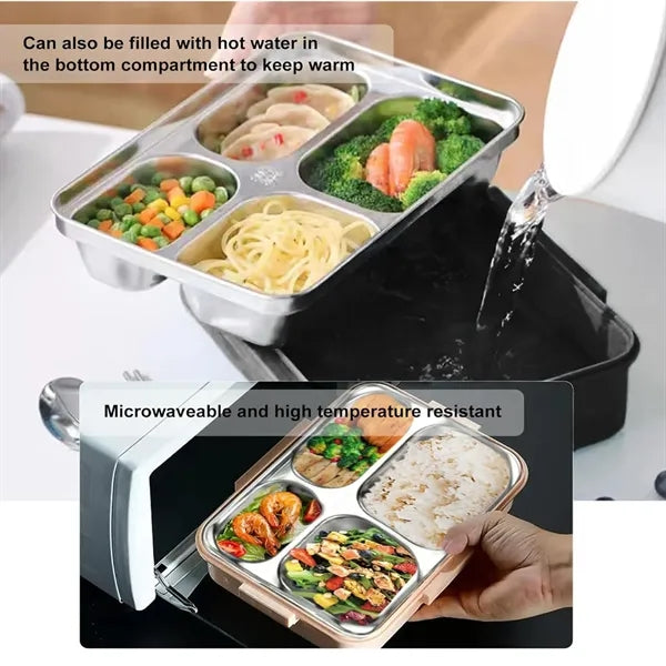Stainless Steel Bento Box With Utensils And Insulated Bag