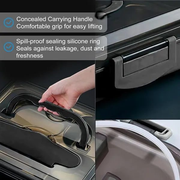 Stainless Steel Bento Box With Utensils And Insulated Bag