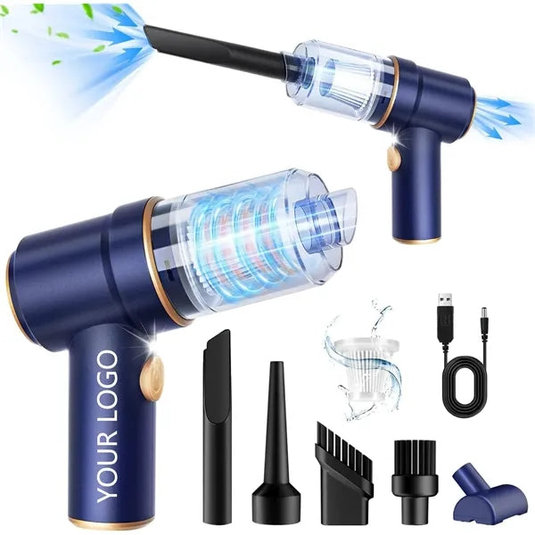 Handheld Car Vacuum Cleaner with LED Light and Multi-Nozzles