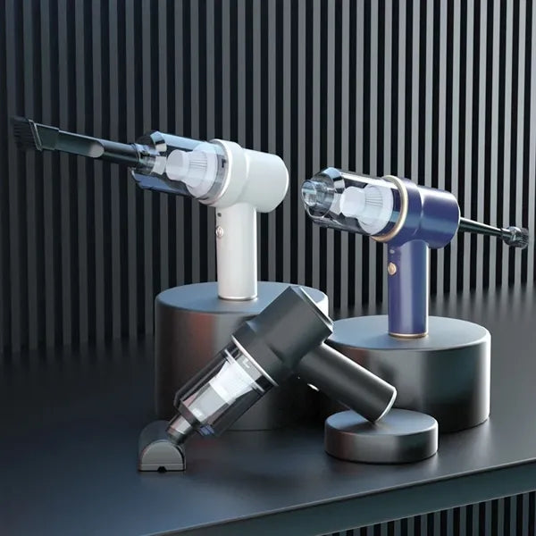 Handheld Car Vacuum Cleaner with LED Light and Multi-Nozzles
