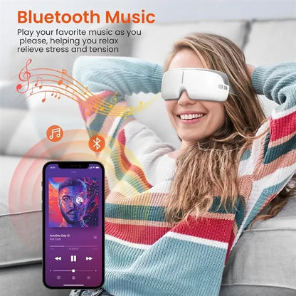Smart Eye Massager With Heat And Bluetooth Music