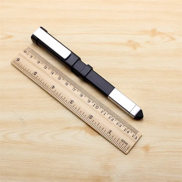 Functional tool pen with mobile phone holder and screwdriver