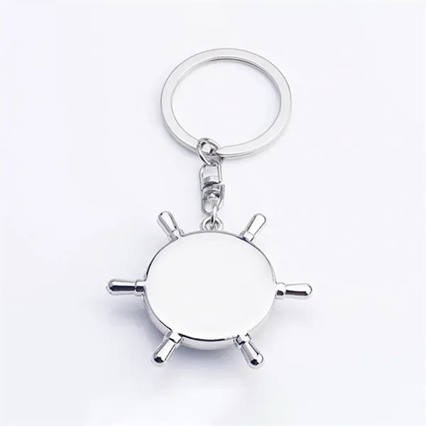 Key Ring Metal Compas Men'S Car Keychain Backpack