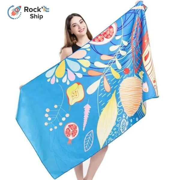Rock'it 3-Day Sublimated Microfiber Sand Proof Beach Towel