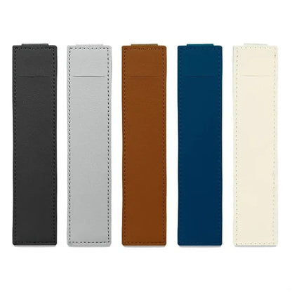 Adjustable Elastic Band Notebook Leather Pen Holder