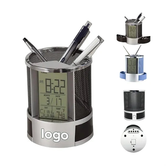 Electronic Calendar Pen Holder Office Supplies Organizer