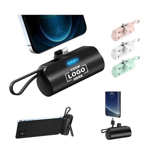 5000K Portable Charger Power Bank With Phone Holder