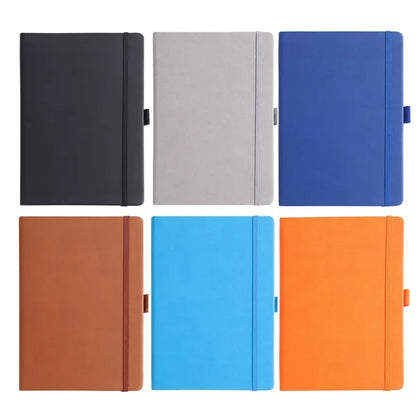 5.6" x 8.2" PU Business Notebook With Pen