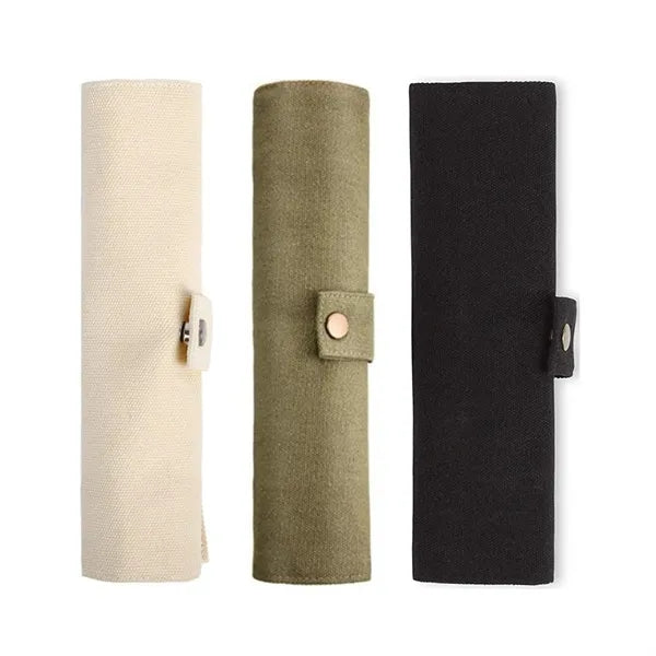Bamboo Cutlery Set With Travel Pouch-5 Pieces