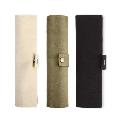 Bamboo Cutlery Set With Travel Pouch-5 Pieces