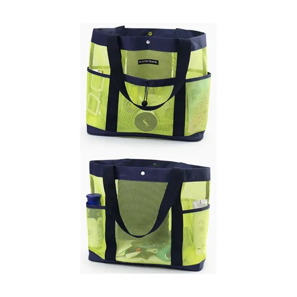 Color Mesh Beach Bag Oversized Tote