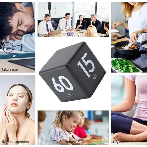 ABS Flip Cube Digital Countdown Timer with LED Display