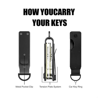 EDC Organizer Keychain Compact Key Holder