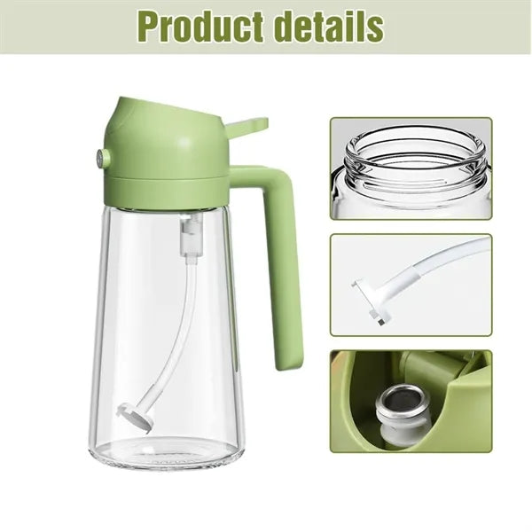 2 In 1 Glass Oil Sprayer Bottle