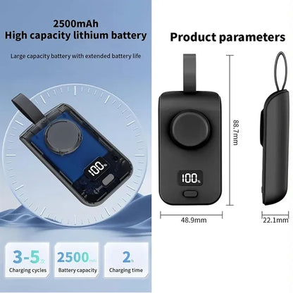 2500mAh Portable Magnetic Wireless Charger Power Bank