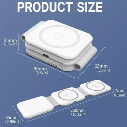 Magnetic Wireless Charger With Data Cable