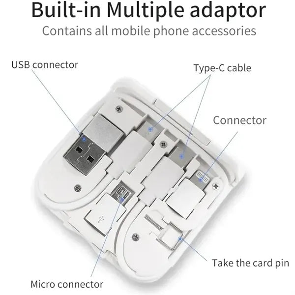 Magnetic Wireless Charger With Data Cable