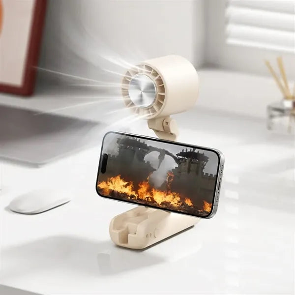 USB Cold Compress Handheld Foldable Cooling Fan