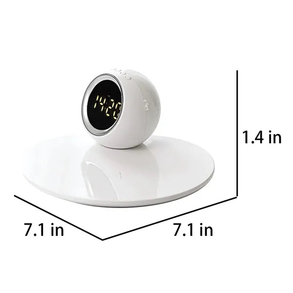 15W 3-in-1 Wireless Charger Night Light Digital Alarm Clock