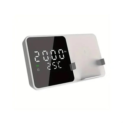 3 in 1 Magnetic Clock Wireless Charger Temperature Sense