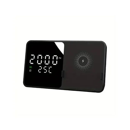 3 in 1 Magnetic Clock Wireless Charger Temperature Sense