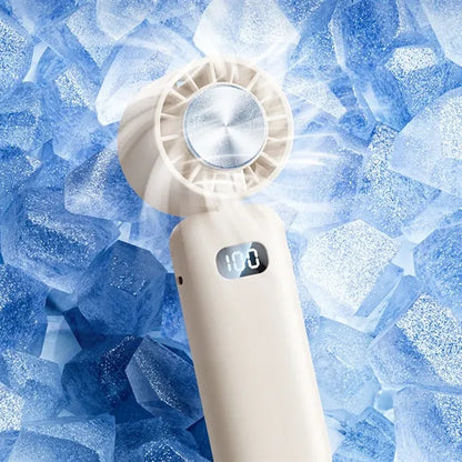 USB Cold Compress Handheld Foldable Cooling Fan