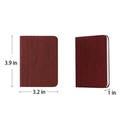 3-Color LED Folding Magnetic Book Shape Lamp Wooden Decor