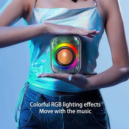 Mini Heavy Bass Wireless Speaker with RGB Lights
