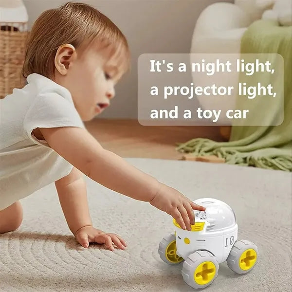 USB Rechargeable Galaxy Nebula Projector Car Shape Lamp