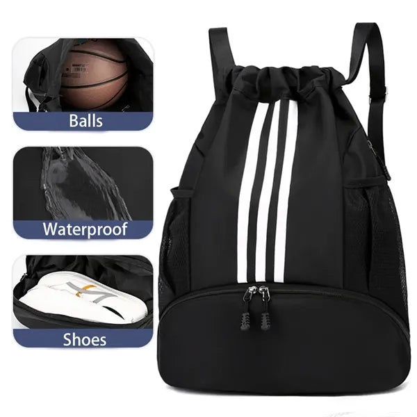 Multi-pocket Basketball Bundle Pocket Drawstring Sports Bag