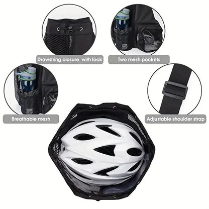 Dry Wet Separation Swim Bag Mesh Drawstring Beach Backpack