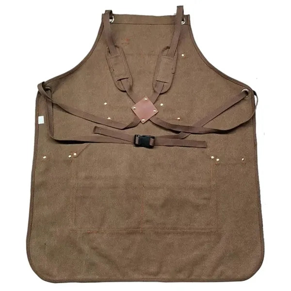 Waterproof Canvas Carpenter Work Apron with Tool Pocket
