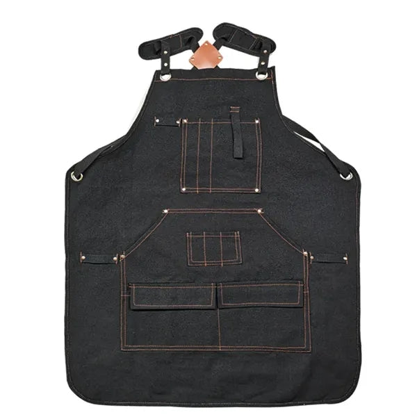 Waterproof Canvas Carpenter Work Apron with Tool Pocket