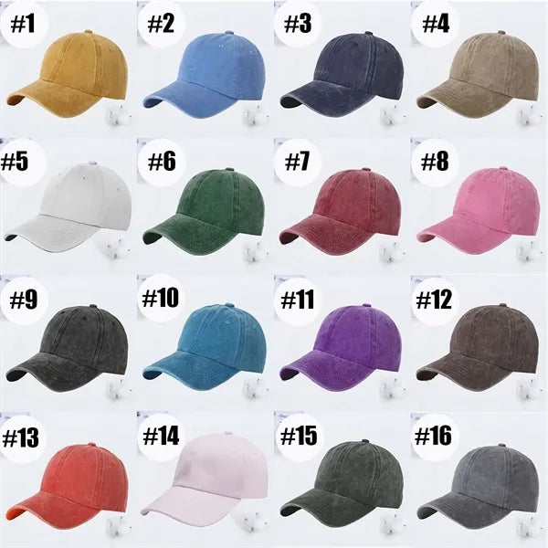 Cotton Vintage Baseball Cap Golf Dad Hat