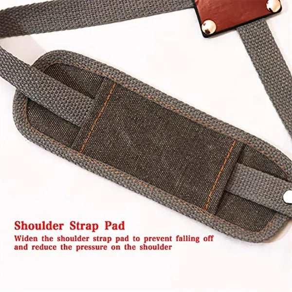 Waterproof Canvas Carpenter Work Apron with Tool Pocket