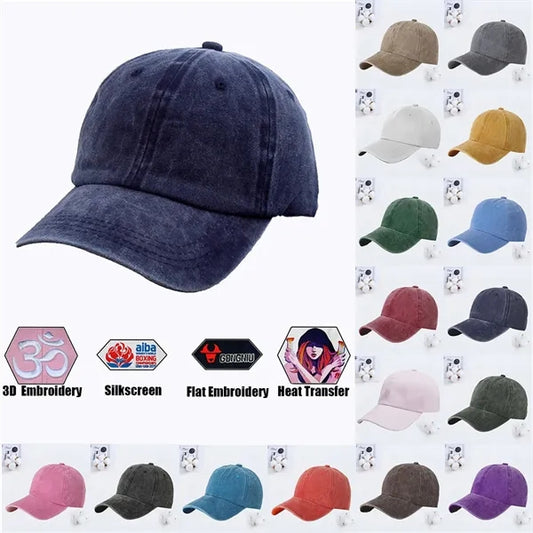 Cotton Vintage Baseball Cap Golf Dad Hat