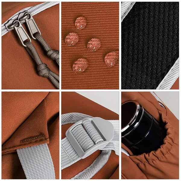 Student Casual Backpack with color-block design