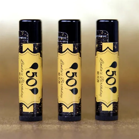 Natural Lip Balm In Black Tube - Full Color