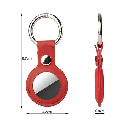 PU Leather Tag Holder with Keyring