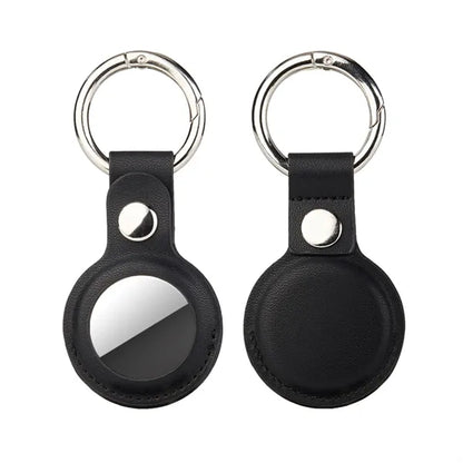 PU Leather Tag Holder with Keyring