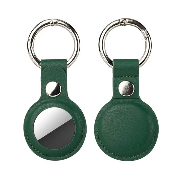 PU Leather Tag Holder with Keyring
