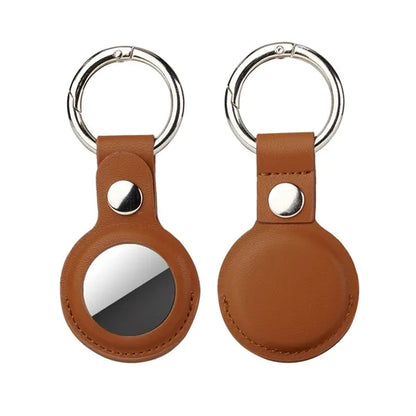PU Leather Tag Holder with Keyring