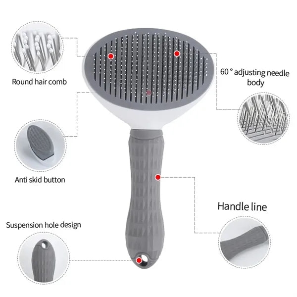 Dog Cat Bunny Pet Grooming Deshedding Brush