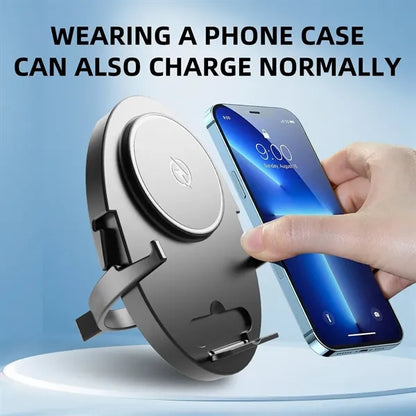 Folding 15W Fast Charging Mobile Phone Holder Wireless Charg