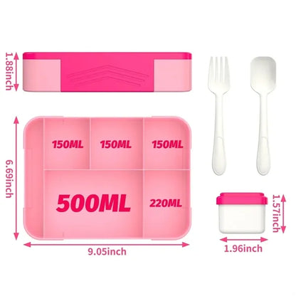Bento Lunch Box With 5 Compartments