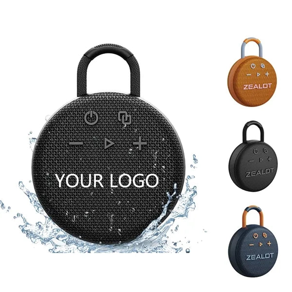 Waterproof & Portable Bluetooth Speaker With Carabiner