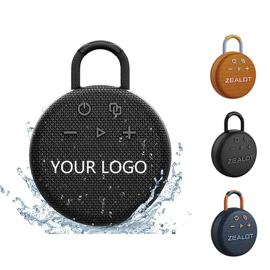Waterproof & Portable Bluetooth Speaker With Carabiner