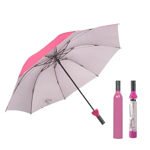 Wine Bottle Shaped Umbrella