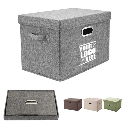Collapsible Storage Bin with Lid