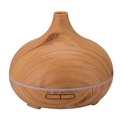 Wood Grain Aromatherapy Humidifiers Bluetooth Speaker